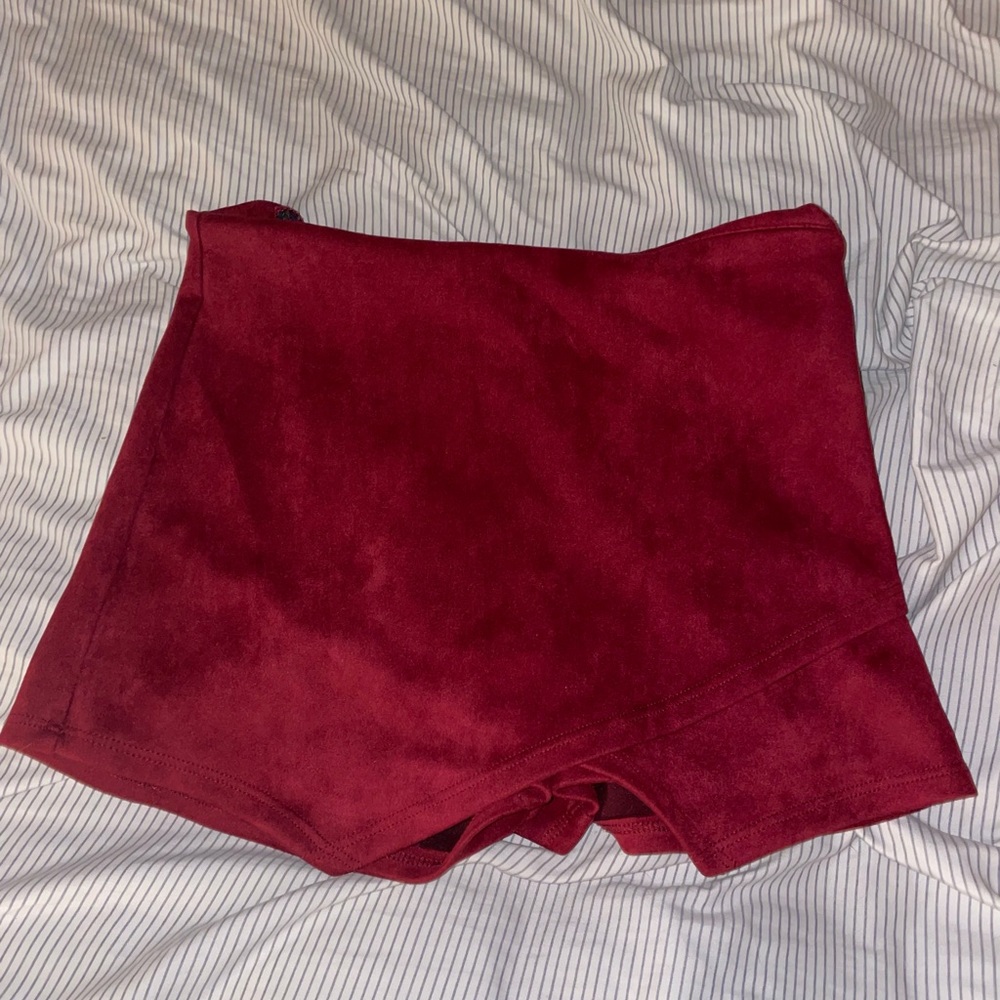 American Threads Burgundy Skort